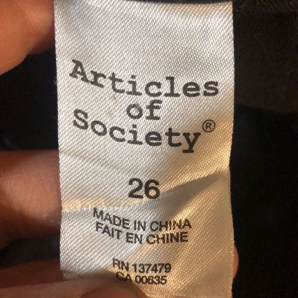Articles of society size 26 shiny material navy blue - Picture 4 of 9